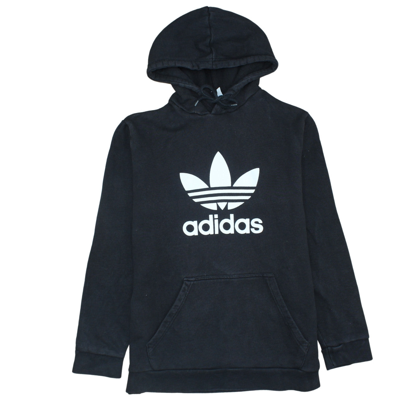 Adidas Men's Black Pullover Hoodie L Regular Fit Sports Logo