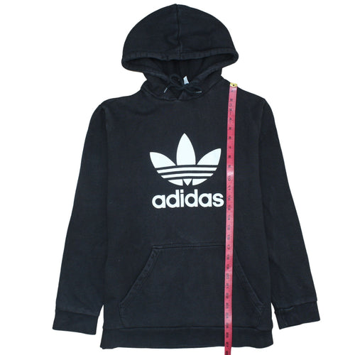 Adidas Men's Black Pullover Hoodie L Regular Fit Sports Logo