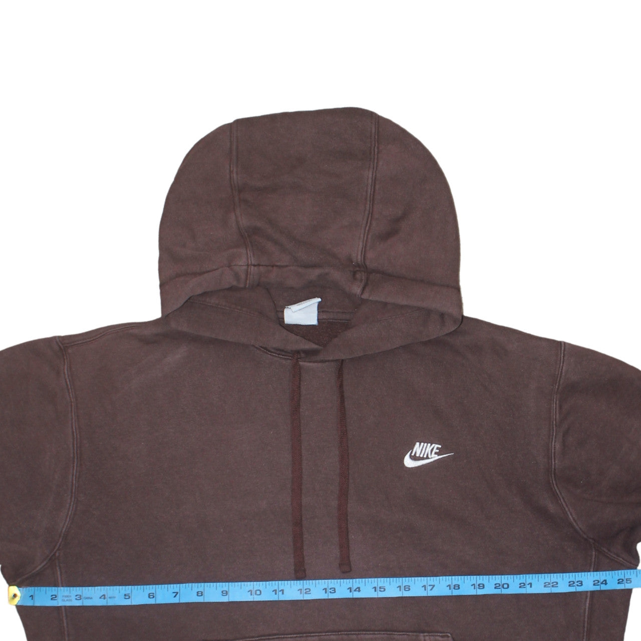 Nike Men's Brown Pullover Hoodie M Regular Fit Fleece Sweatshirt