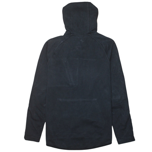 Nike Men Black Pullover Hoodie M Logo Zip Pocket Sportswear