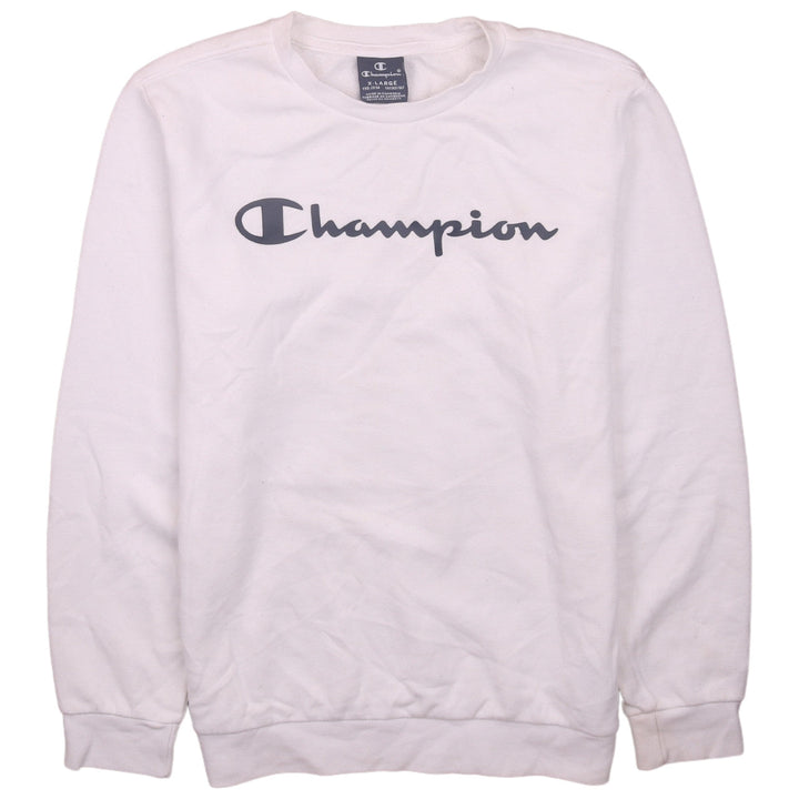 Champion Boys White Logo Pullover Sweatshirt Size 13-14 Years
