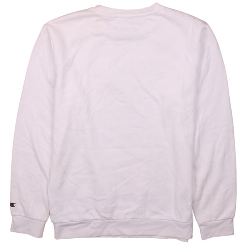 Champion Boys White Logo Pullover Sweatshirt Size 13-14 Years