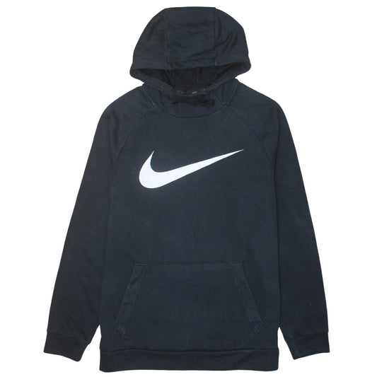 Nike Men's Black Pullover Hoodie M Dri-Fit Logo Sportswear