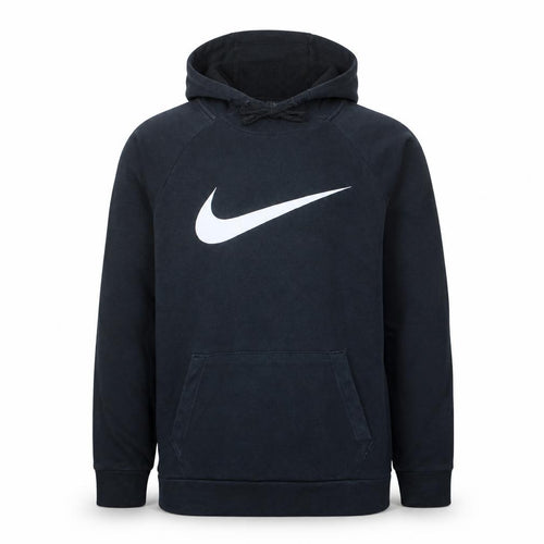 Nike Men's Black Pullover Hoodie M Dri-Fit Logo Sportswear
