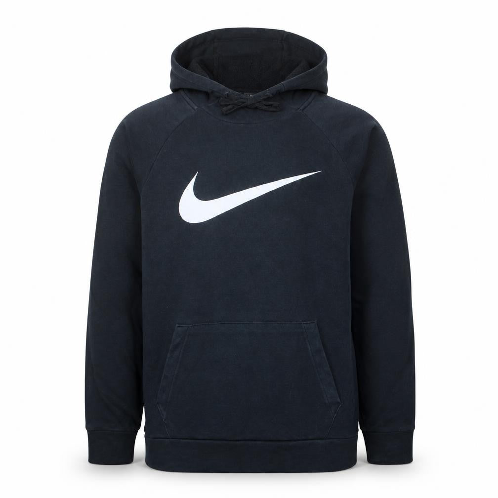 Nike Men's Black Pullover Hoodie M Dri-Fit Logo Sportswear