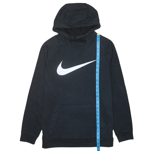 Nike Men's Black Pullover Hoodie M Dri-Fit Logo Sportswear
