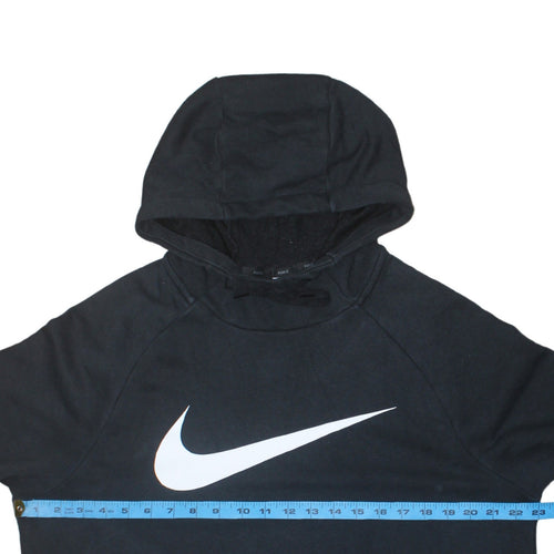 Nike Men's Black Pullover Hoodie M Dri-Fit Logo Sportswear