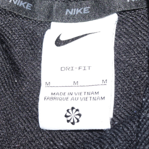 Nike Men's Black Pullover Hoodie M Dri-Fit Logo Sportswear