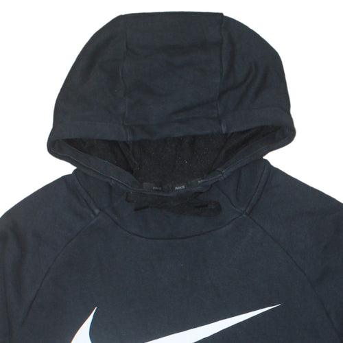 Nike Men's Black Pullover Hoodie M Dri-Fit Logo Sportswear