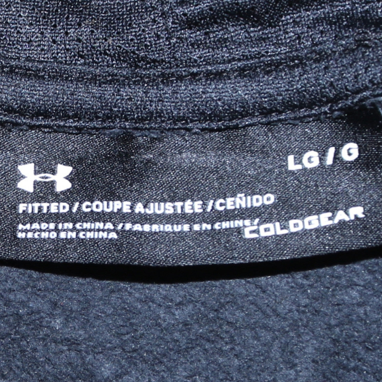 Under Armour Men's Black L Pullover Hoodie ColdGear Fleece