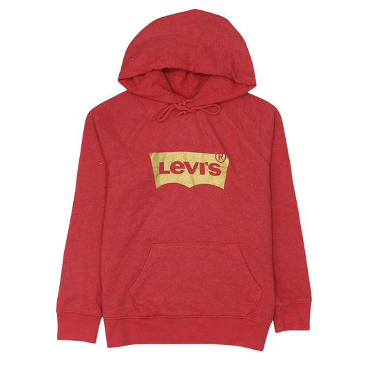 Levi's Mens Red Pullover Hoodie M Classic Logo Sweatshirt