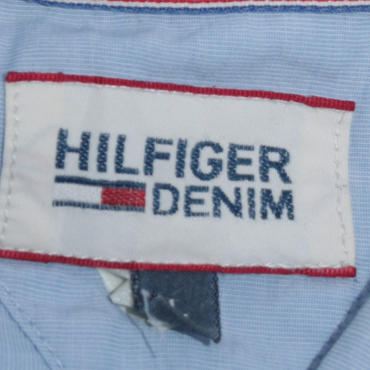 Hilfiger Denim Men's Blue Button-Down Long Sleeve Cotton Shirt M