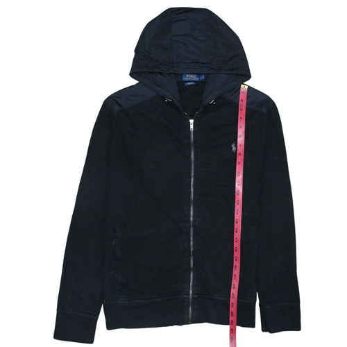 Polo Ralph Lauren Men's Black Hooded Full Zip Cotton Jacket L