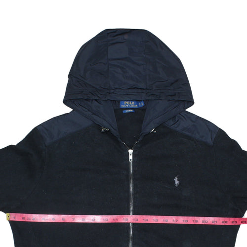 Polo Ralph Lauren Men's Black Hooded Full Zip Cotton Jacket L