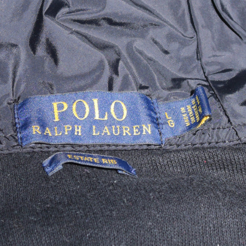 Polo Ralph Lauren Men's Black Hooded Full Zip Cotton Jacket L
