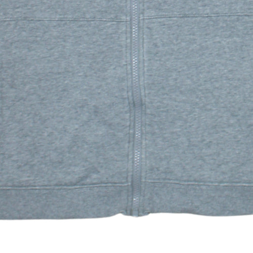 Nike Men's Grey Full Zip Cotton Fleece Sweatshirt Small