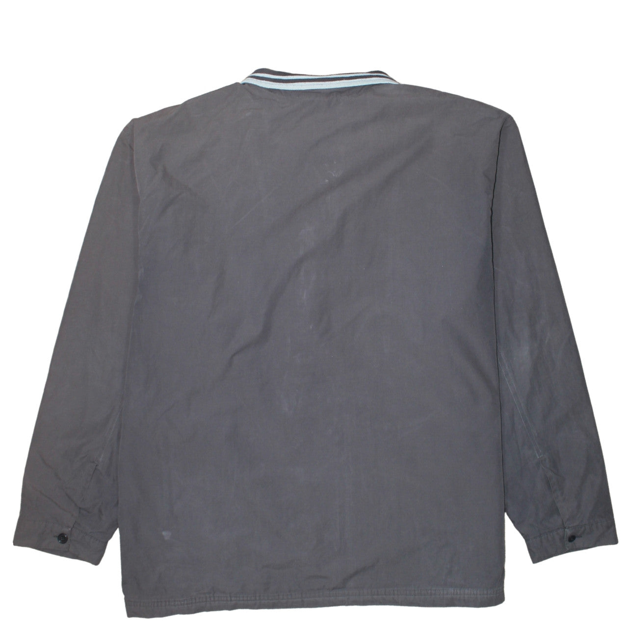 Nike Men's Grey 2XL Basic Zip Jacket Cotton Nylon Lined