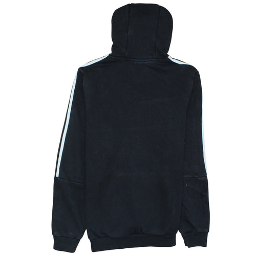 Adidas Men’s Black Pullover Hoodie S Regular Fit Logo Fleece