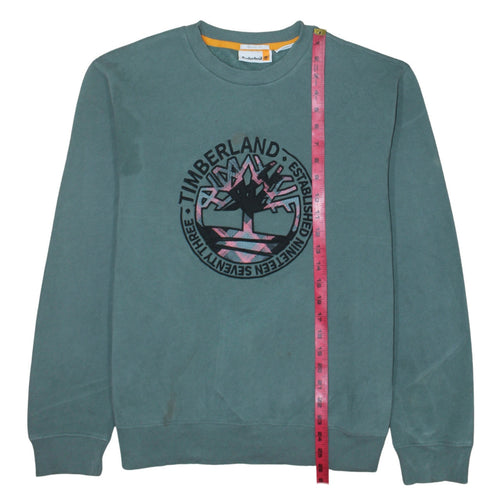 Timberland Men's Green Regular Fit Logo Sweatshirt M