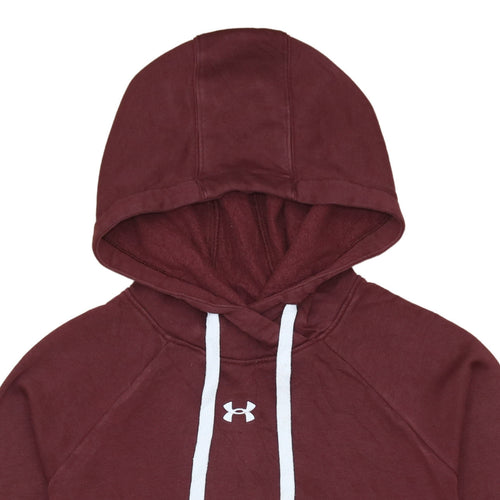 Under Armour Men’s Red Pullover Hoodie Small Relaxed Fit