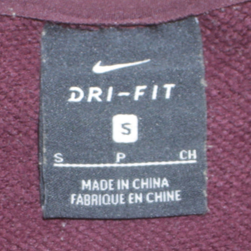 Nike Women's Burgundy Dri-FIT Pullover Sweatshirt Small