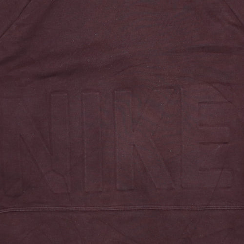 Nike Women's Burgundy Dri-FIT Pullover Sweatshirt Small