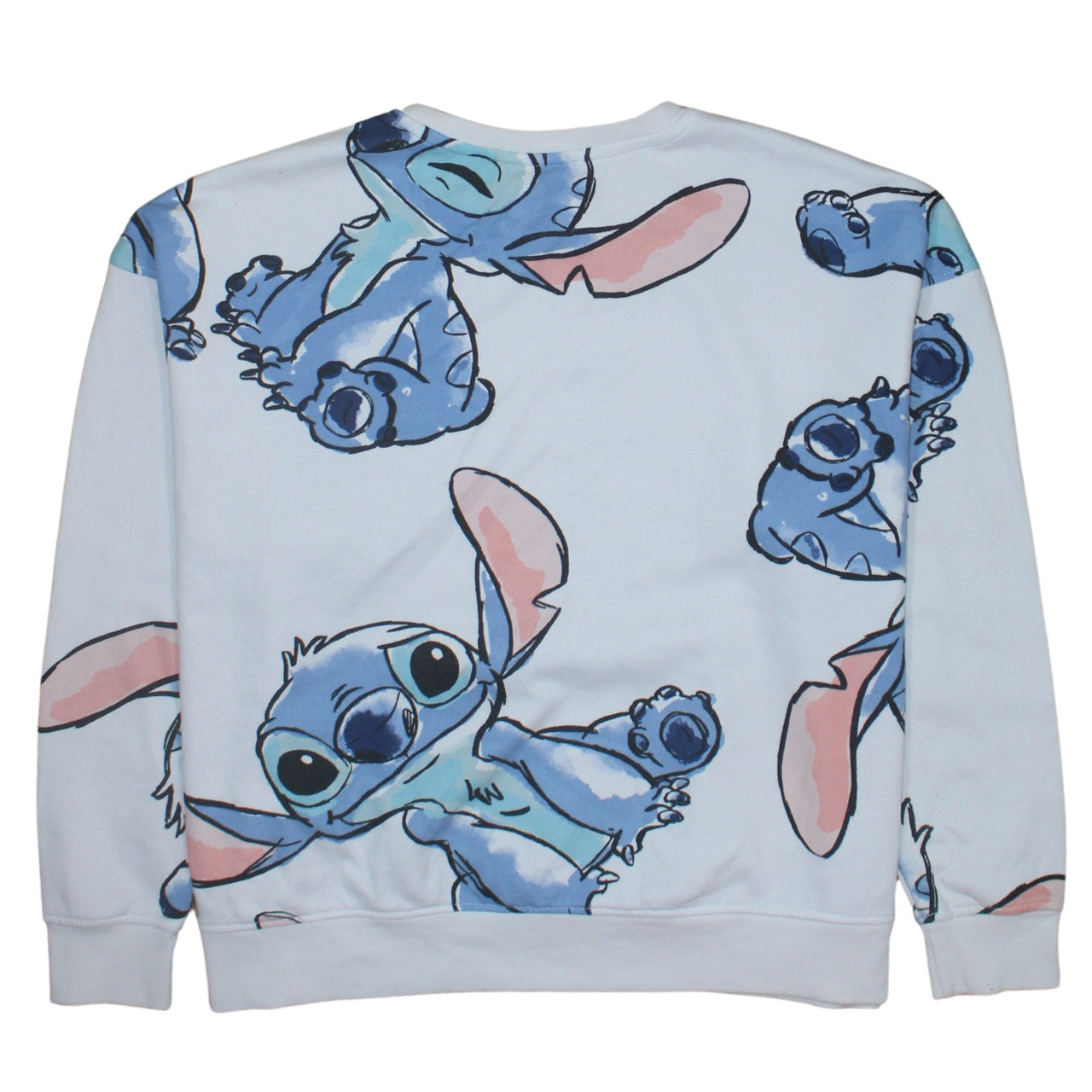 Disney Primark Women's White Stitch Sweatshirt XL 18/20 Pullover