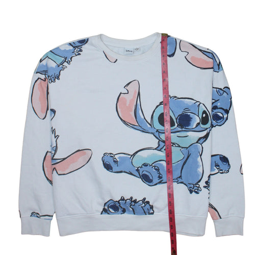 Disney Primark Women's White Stitch Sweatshirt XL 18/20 Pullover
