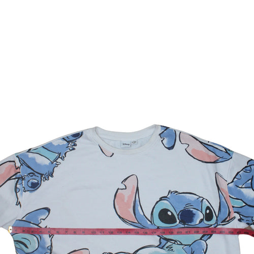 Disney Primark Women's White Stitch Sweatshirt XL 18/20 Pullover