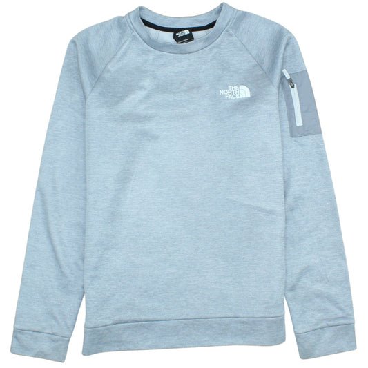 The North Face Boys Grey XL Pullover Sweatshirt Polyester Crew Neck