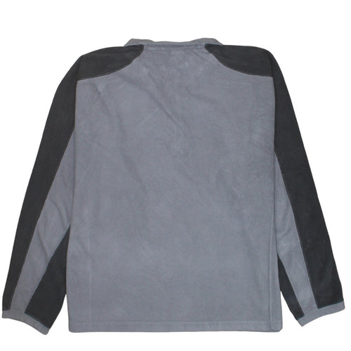 The North Face Men's Grey Fleece 1/4 Zip Pullover Sweatshirt M