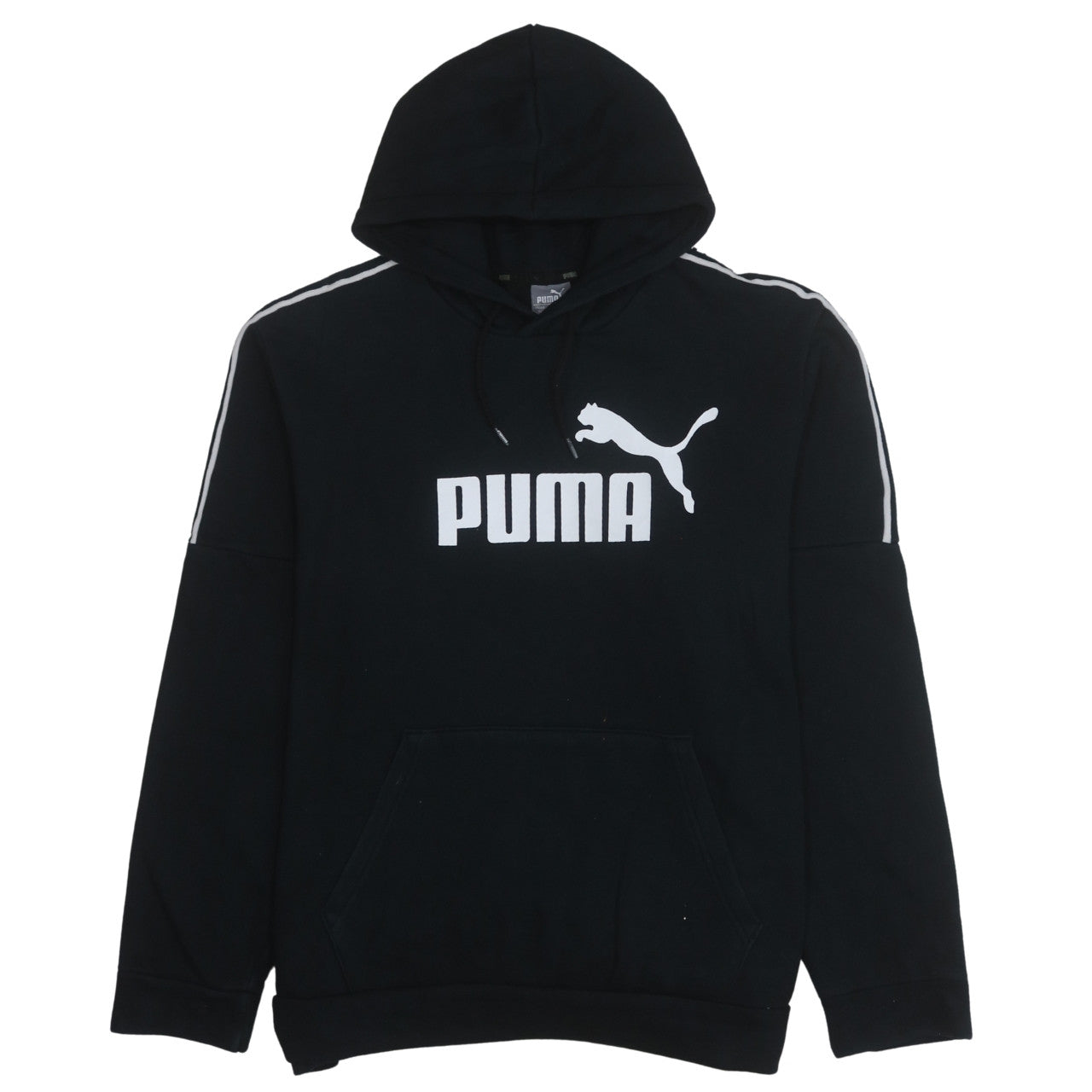 Puma Men's Black XL Pullover Hoodie Graphic Logo Sportswear