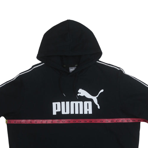 Puma Men's Black XL Pullover Hoodie Graphic Logo Sportswear