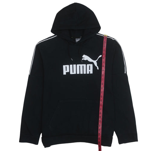 Puma Men's Black XL Pullover Hoodie Graphic Logo Sportswear