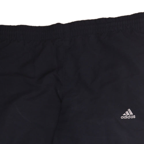 Adidas Boys Black M Track Pants Elastic Waist Jogger Style Activewear