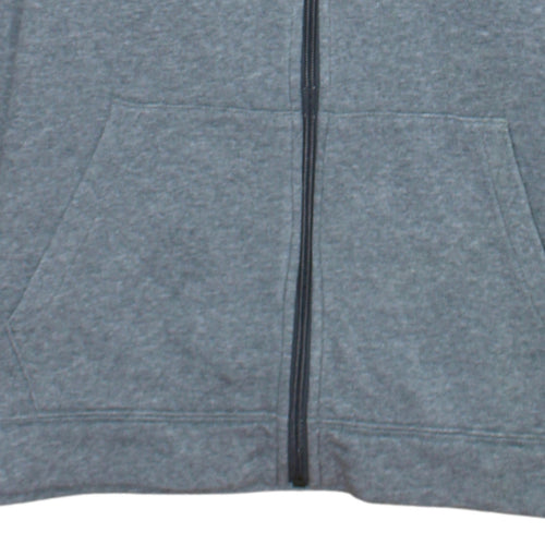 Nike Boys Grey Full Zip Hoodie L 147-158cm Classic Fleece Sweatshirt