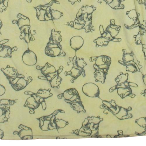 Primark Disney Winnie the Pooh Yellow Fleece Nightshirt XS Womens Long Sleeve