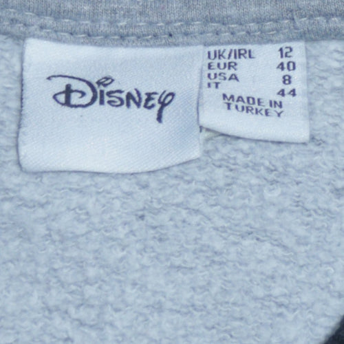 Disney Atmosphere Women Grey Mickey Mouse Full Zip Sweatshirt Size 12