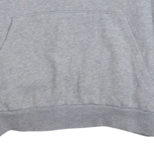 Puma Women Grey Logo Pullover Hoodie Size 12 Medium