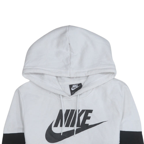 Nike Men's Black White Pullover Hoodie Small Graphic Logo Sportswear