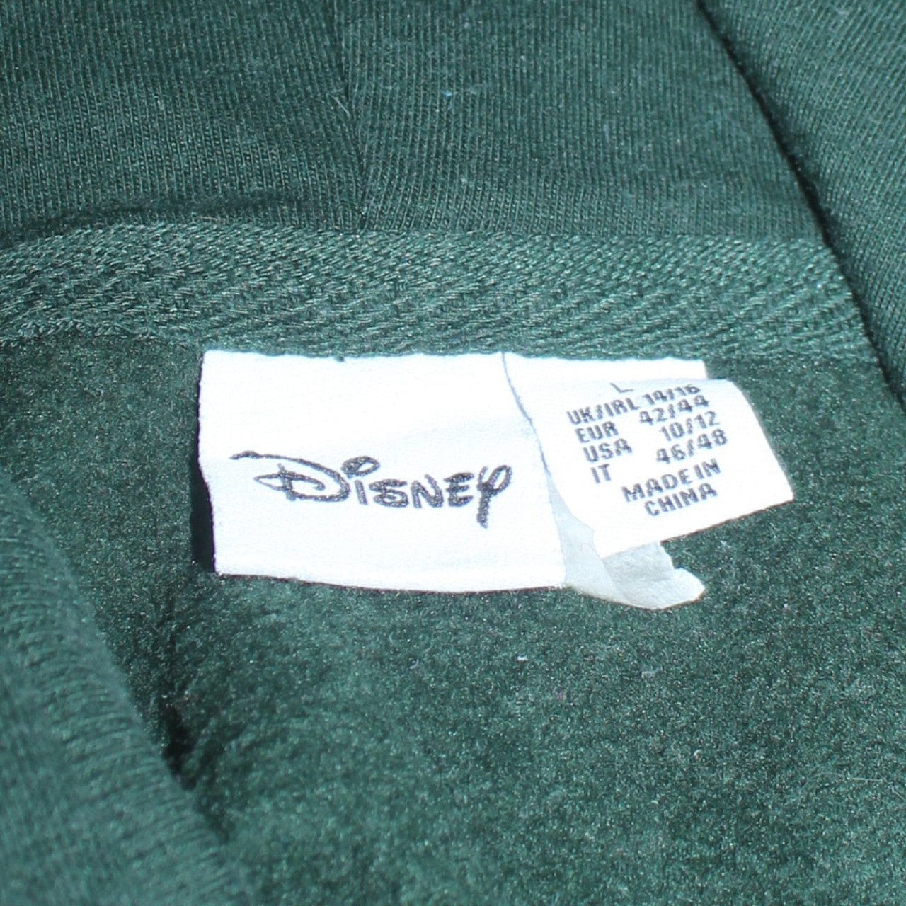 Disney Primark Cares Women's Green Pullover Hoodie Size L 14/16