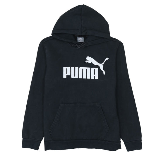 Puma Men's Black Regular Fit Pullover Hoodie Size S