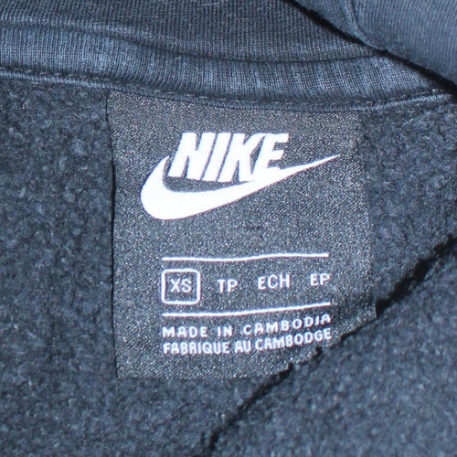 Nike Men's Black XS Full Zip Hoodie Fleece Sweatshirt