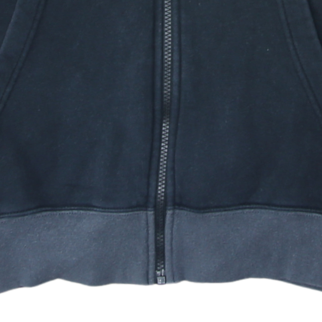 Nike Men’s Black Full Zip Hoodie S Fleece Cotton Logo Sportswear