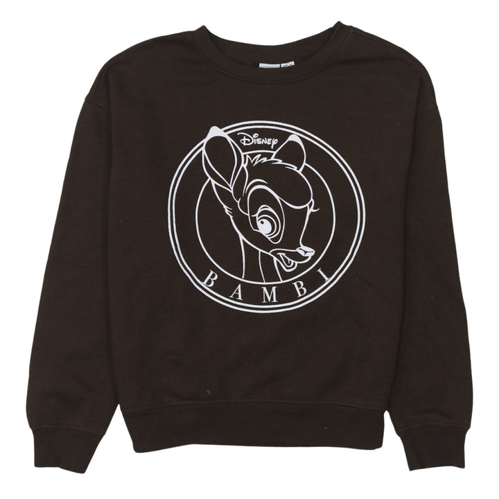 Disney Primark Cares Women Brown 2XS Bambi Pullover Sweatshirt