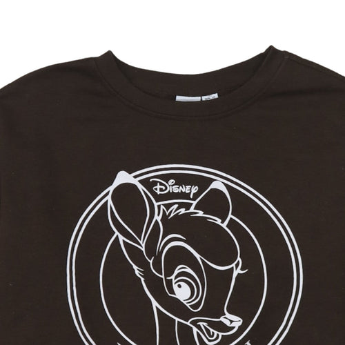 Disney Primark Cares Women Brown 2XS Bambi Pullover Sweatshirt