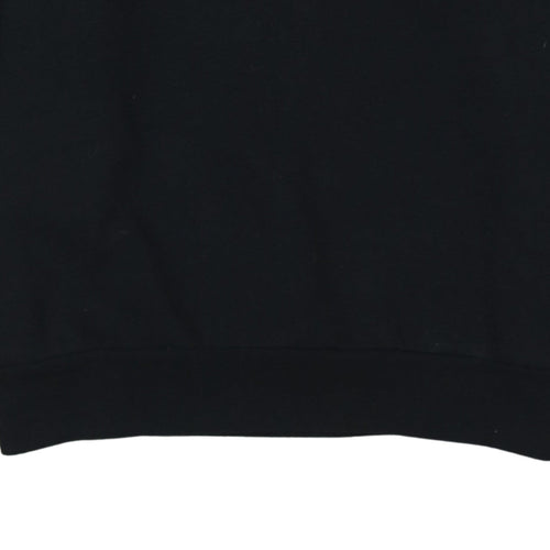 Disney Women Black Mickey Mouse Pullover Hoodie Size M 12/14