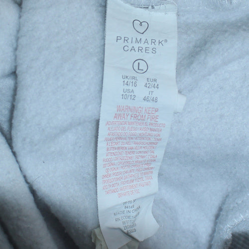 Disney Primark Women Grey Mickey Mouse Hoodie Size L 14/16 Pullover