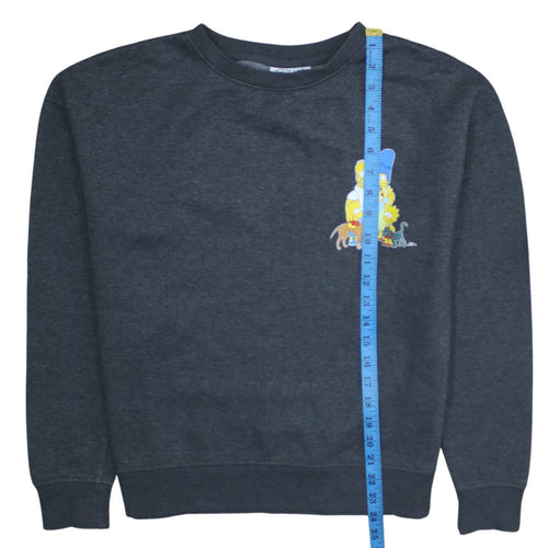 The Simpsons Women's Grey Sweatshirt Size 10/12 Crew Neck Pullover