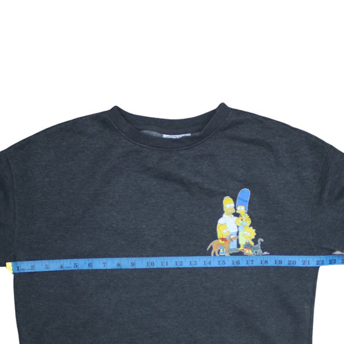 The Simpsons Women's Grey Sweatshirt Size 10/12 Crew Neck Pullover